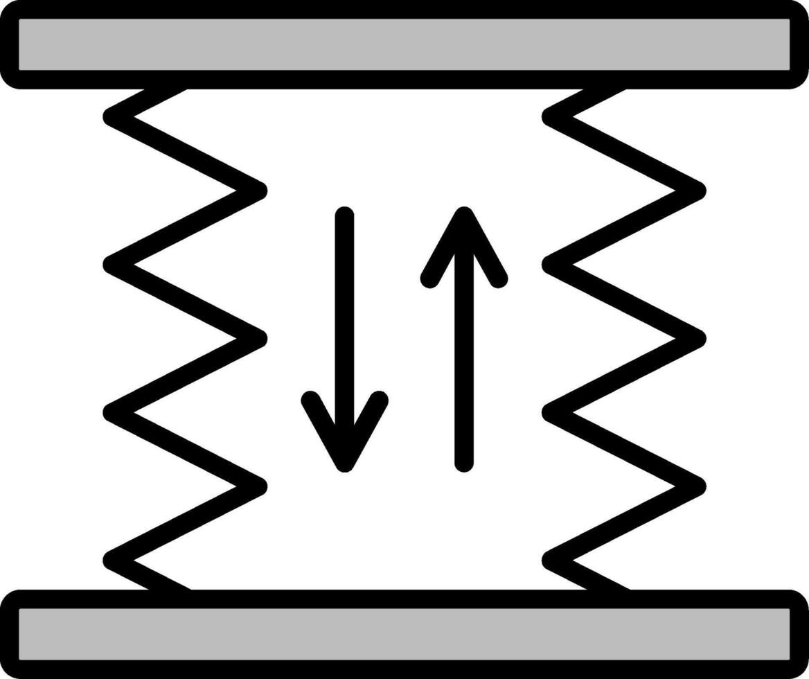 Car Lift Line Filled Icon vector