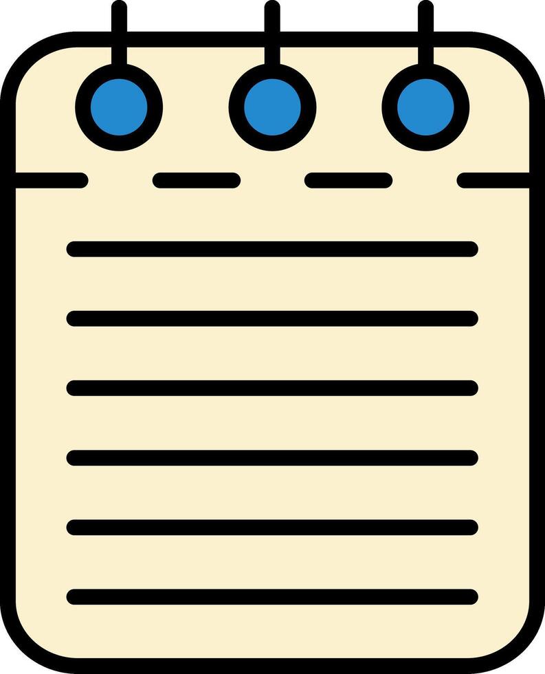 Checklist Line Filled Icon vector
