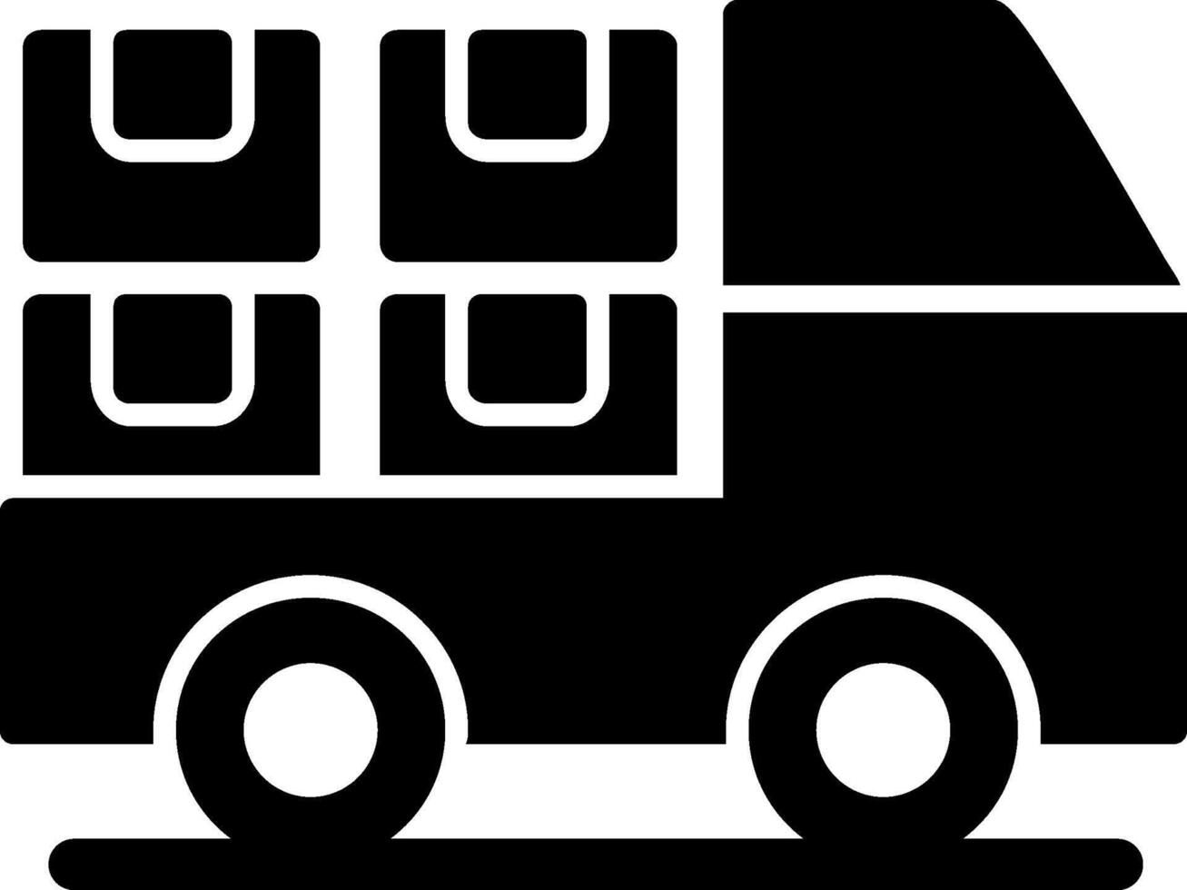 Logistics Glyph Icon vector