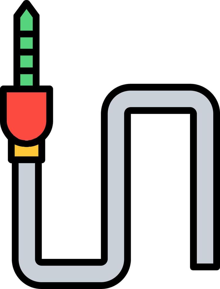 Jack Line Filled Icon vector