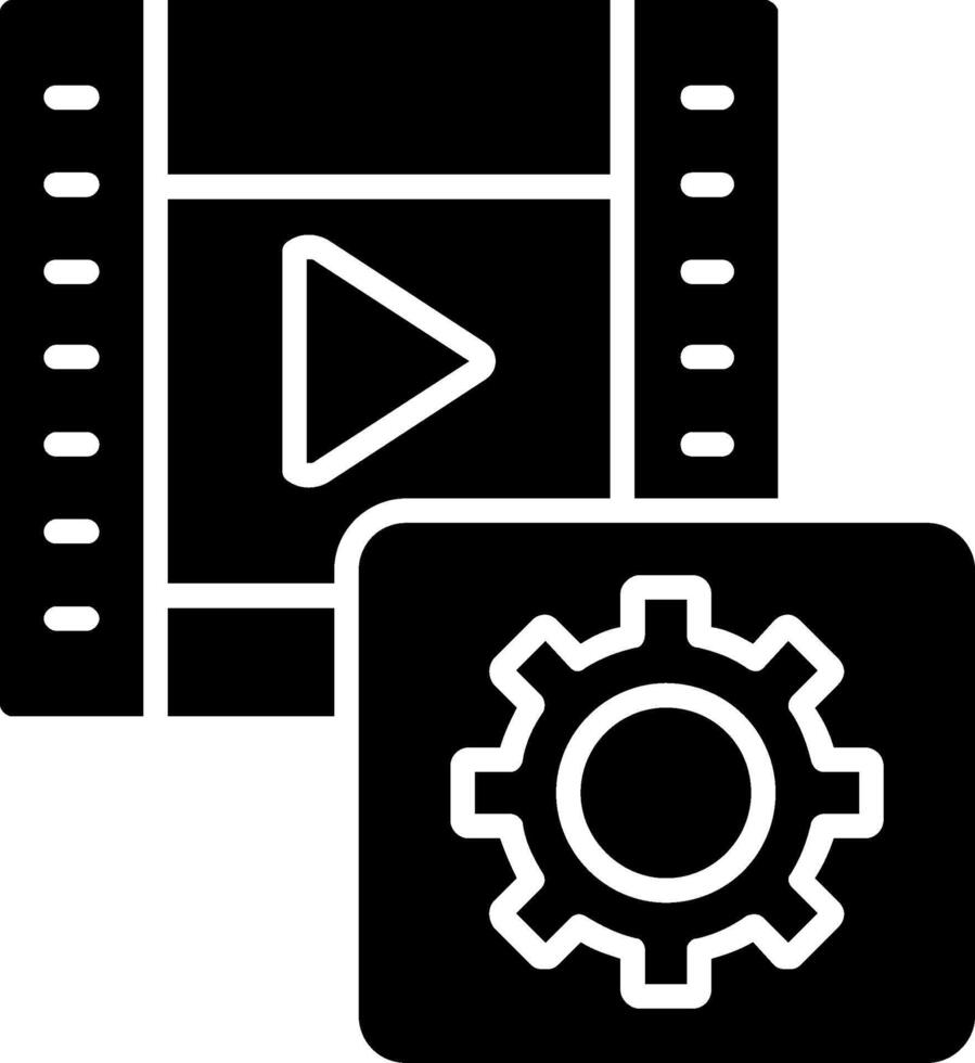 Gear Glyph Icon vector