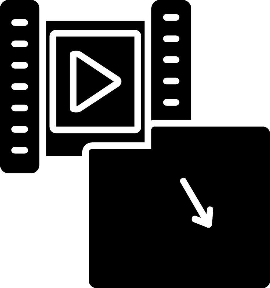 Footage Glyph Icon vector