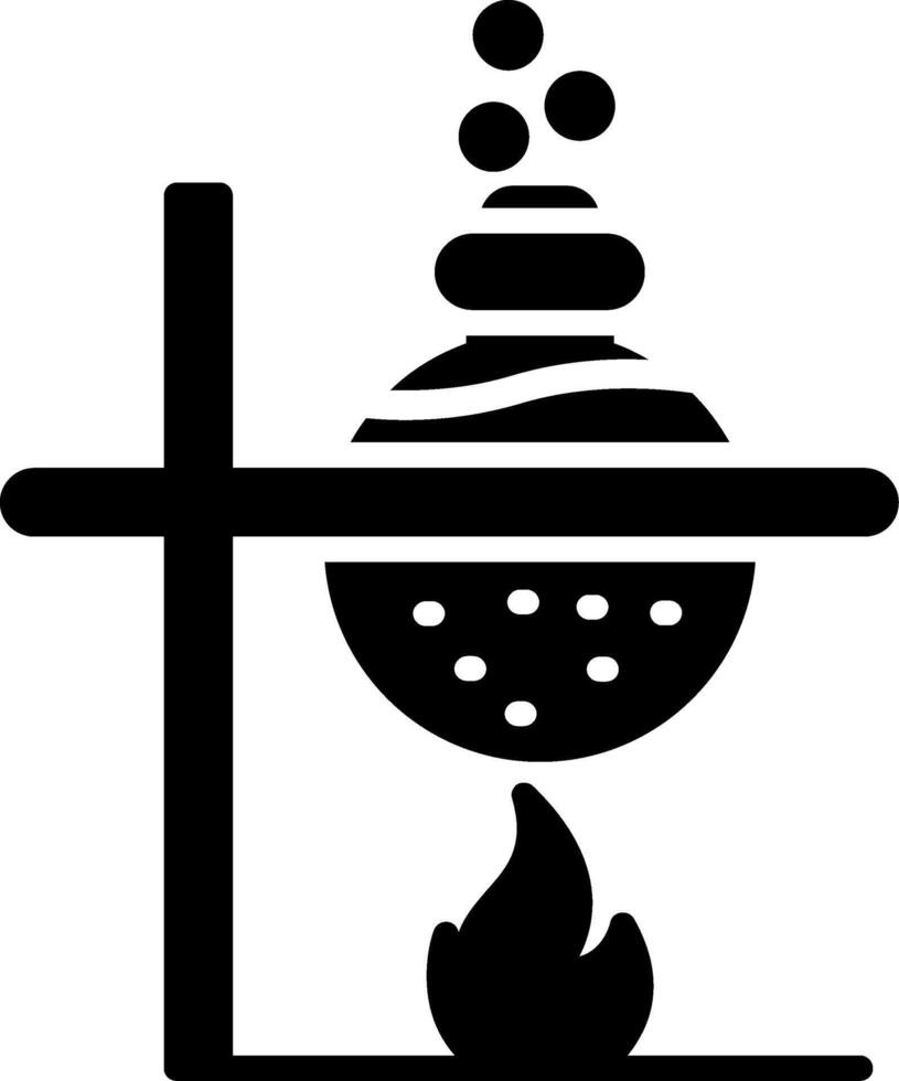 Flask Glyph Icon vector