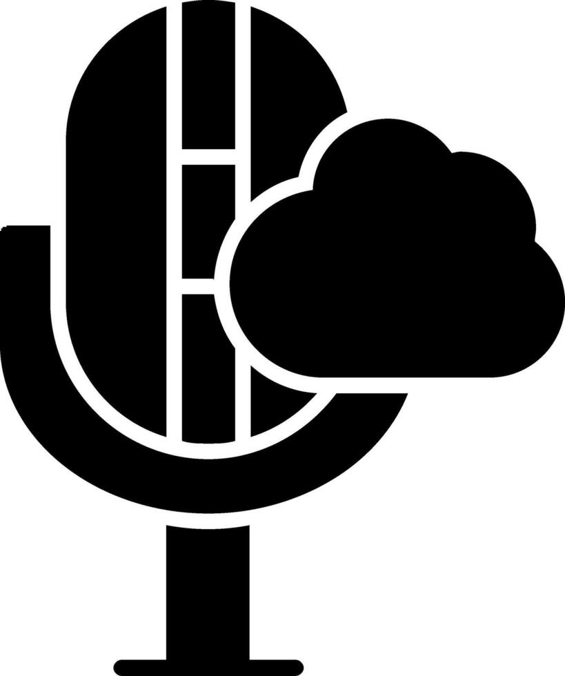 Cloud Glyph Icon vector