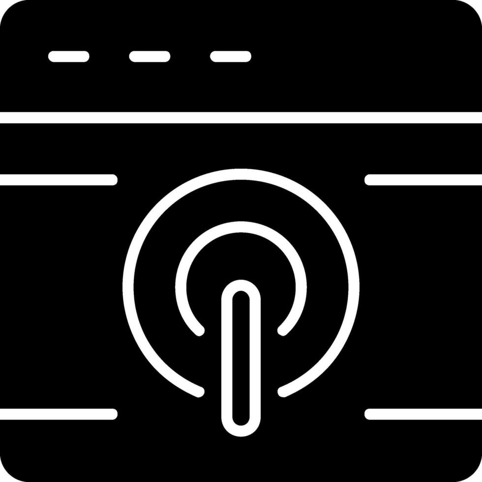 Browser Glyph Icon vector