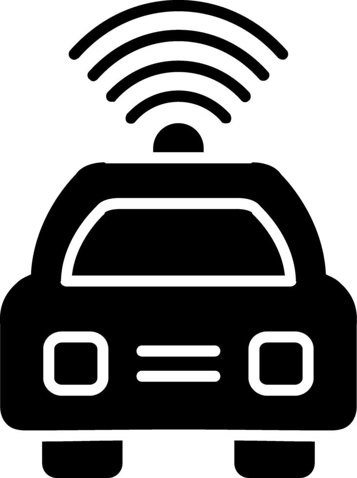 Car Glyph Icon vector