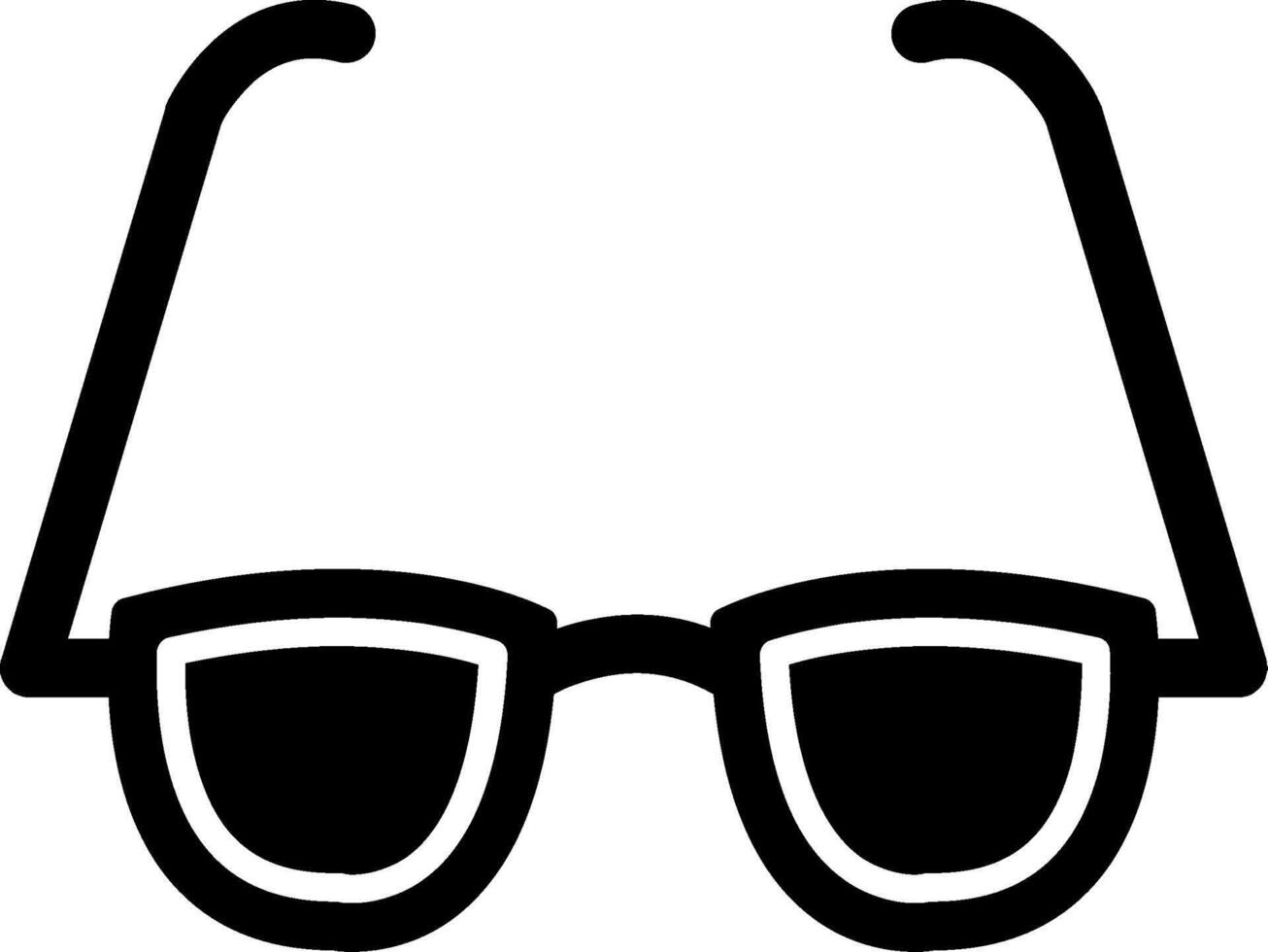 Glasses Glyph Icon vector