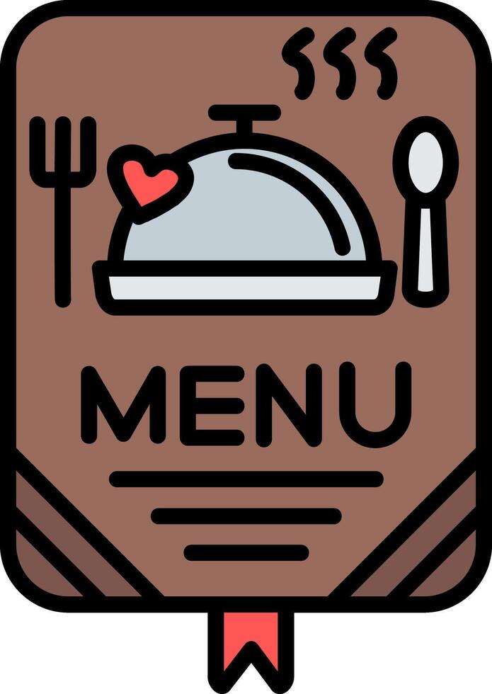 Menu Line Filled Icon vector