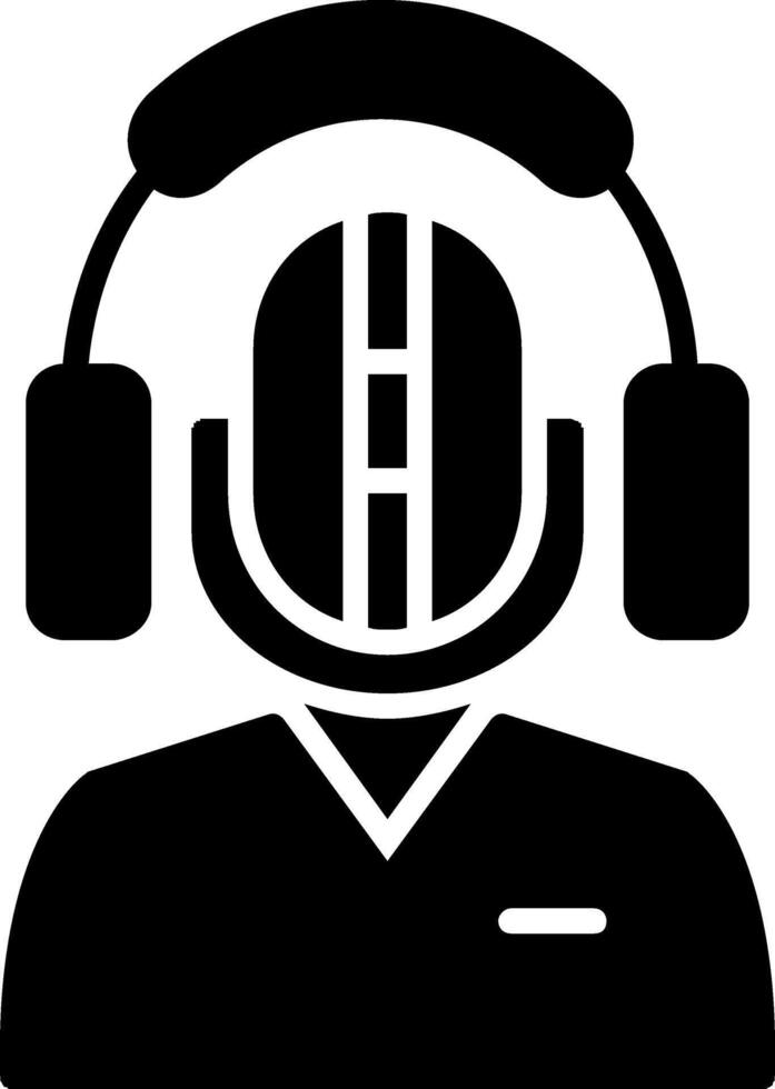 Recording Glyph Icon vector