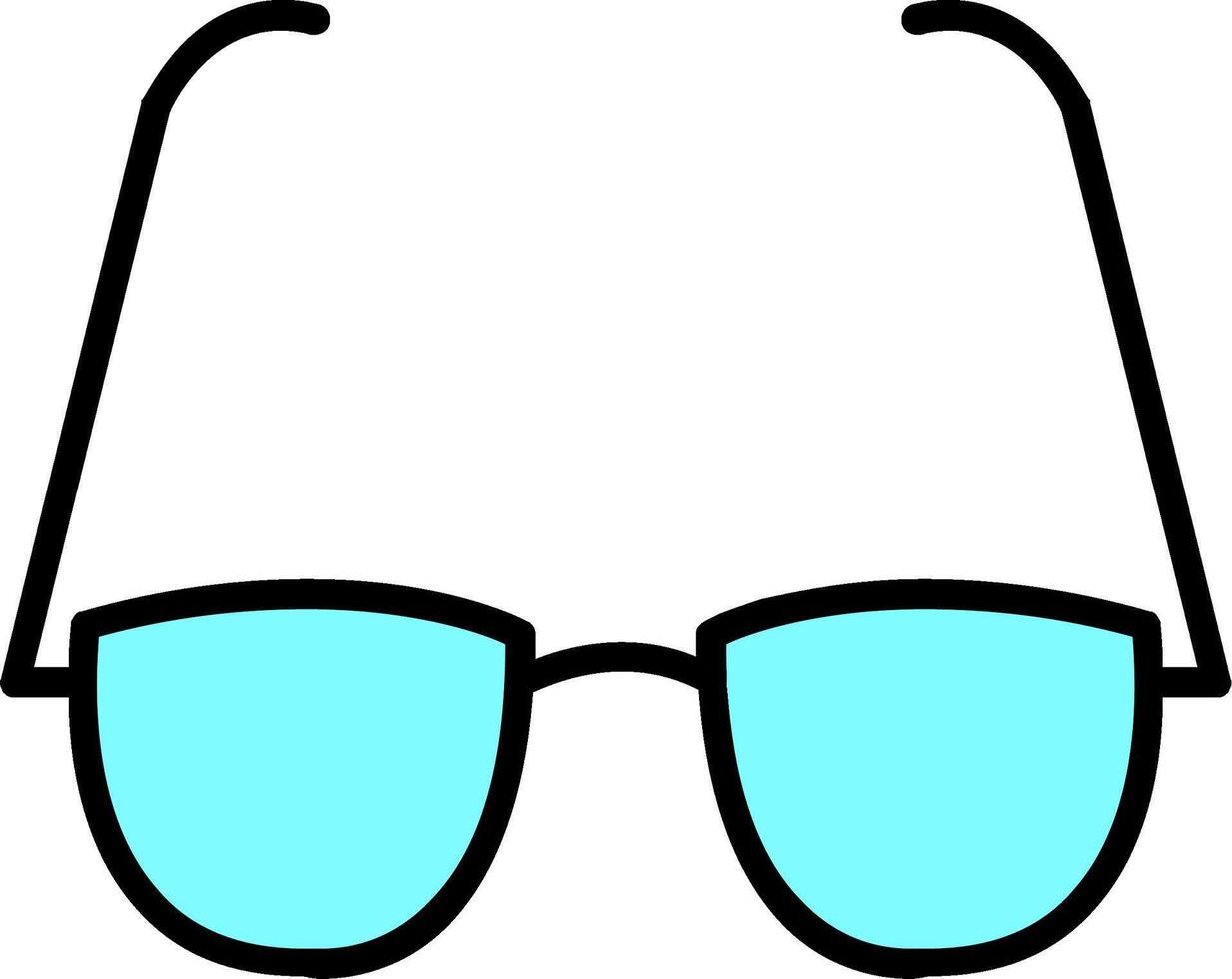 Glasses Line Filled Icon vector