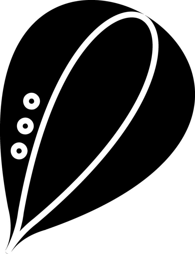Pumpkin Seed Glyph Icon vector