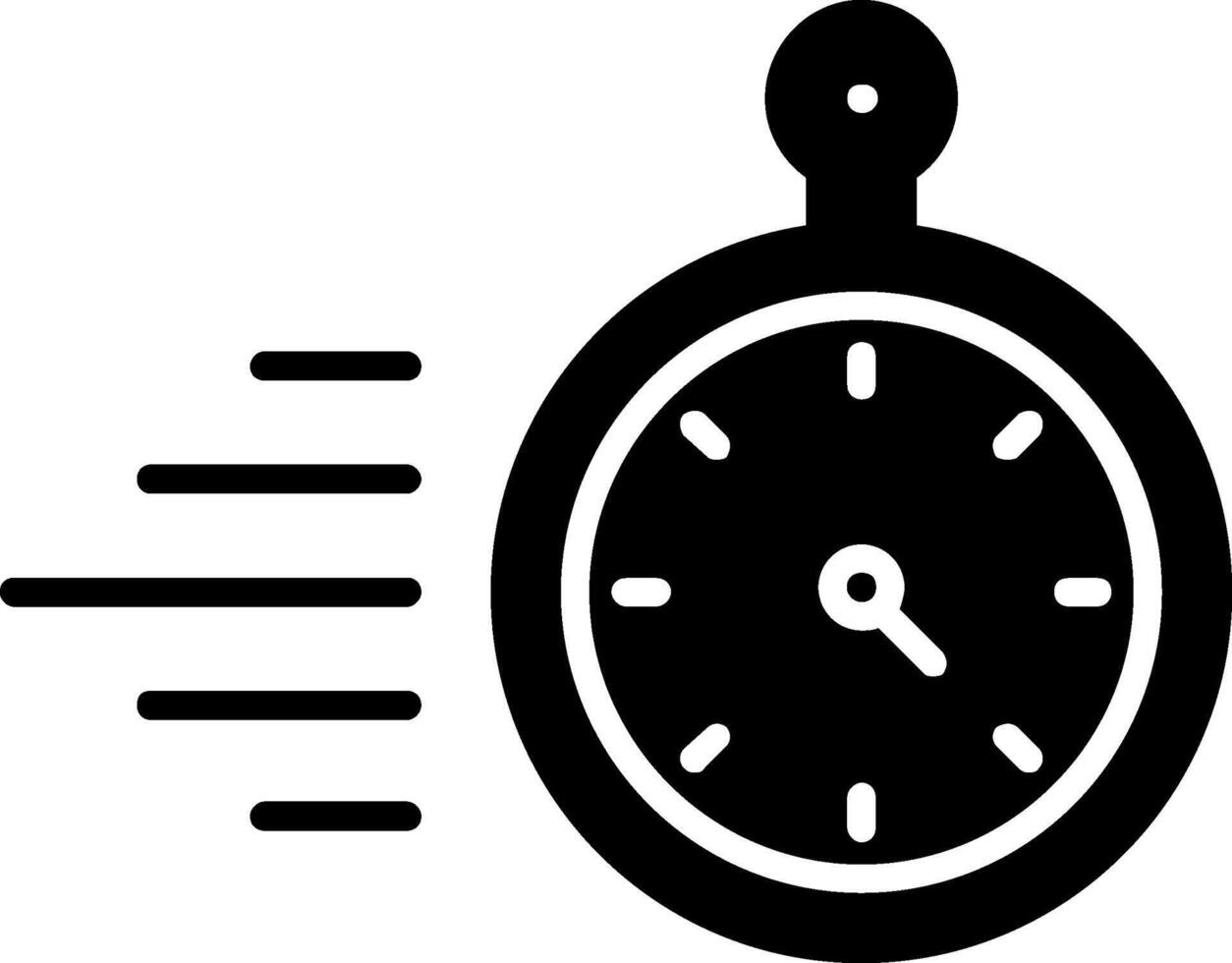 Timer Glyph Icon vector
