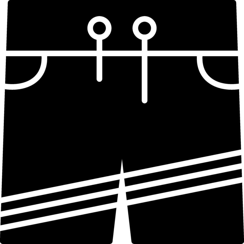 Shorts Glyph Icon vector
