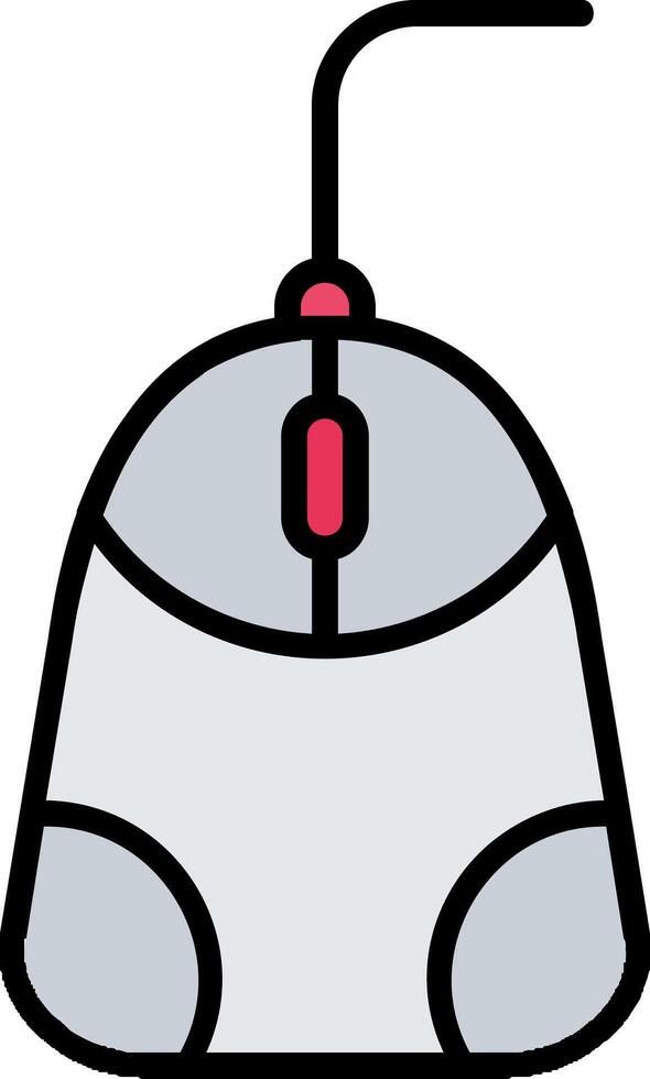 Mouse Line Filled Icon vector