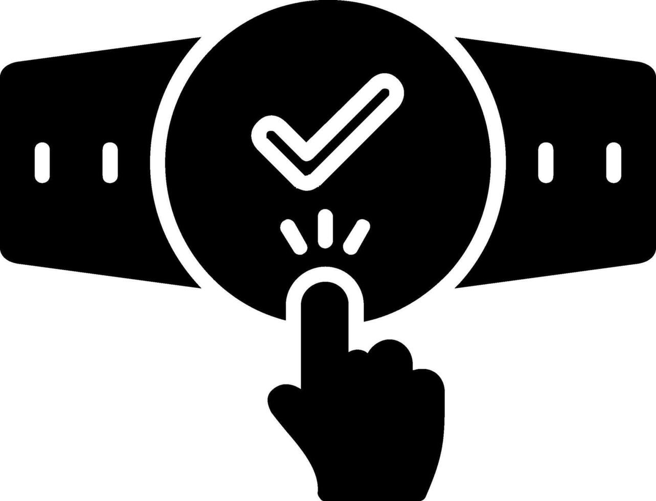 Touchscreen Glyph Icon vector