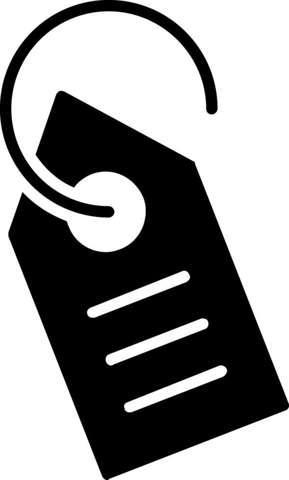 Tag Glyph Icon vector
