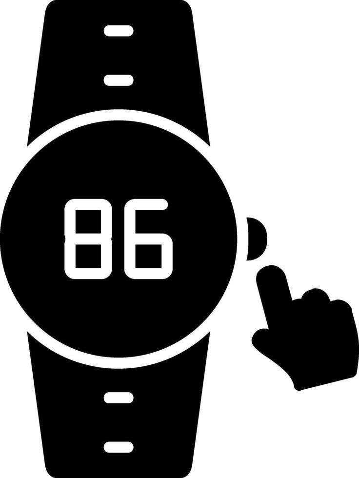 Button Glyph Icon vector