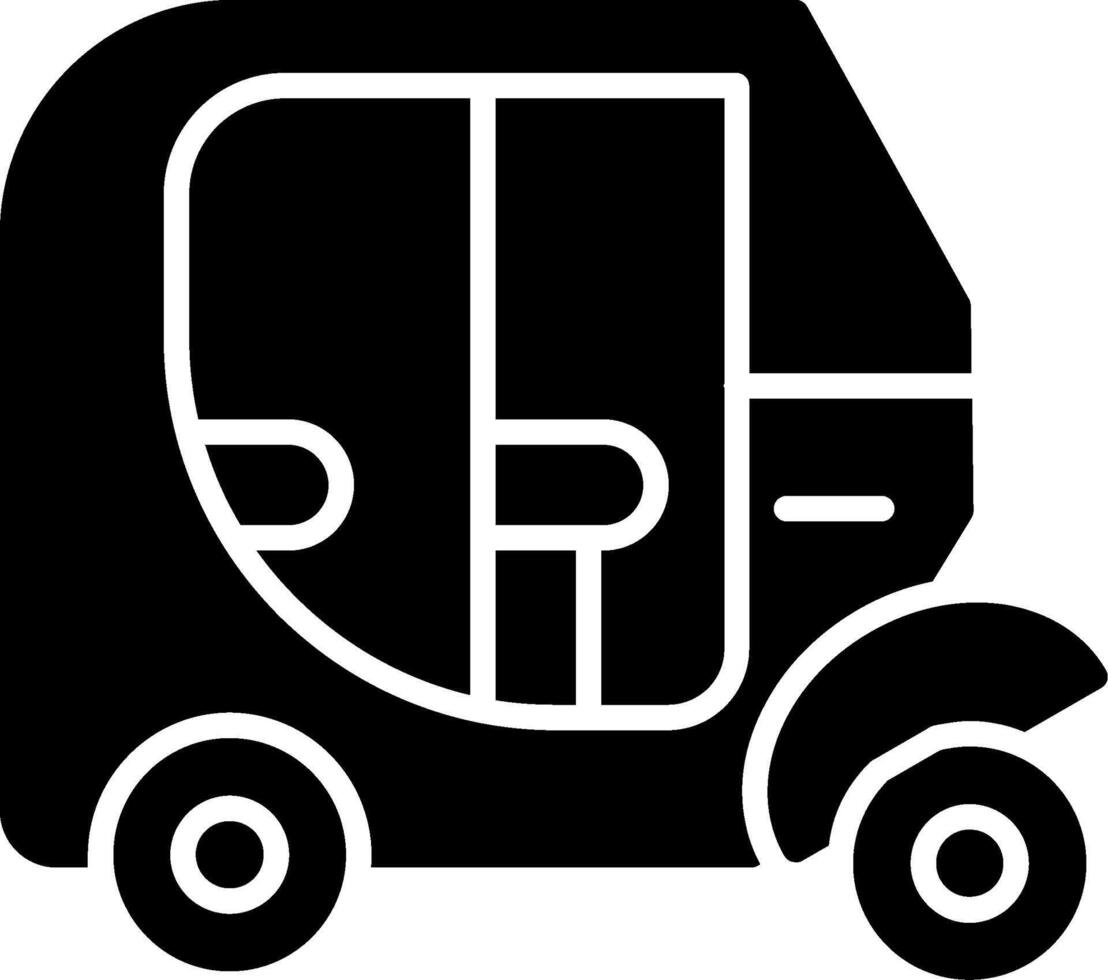 Vehicle Glyph Icon vector