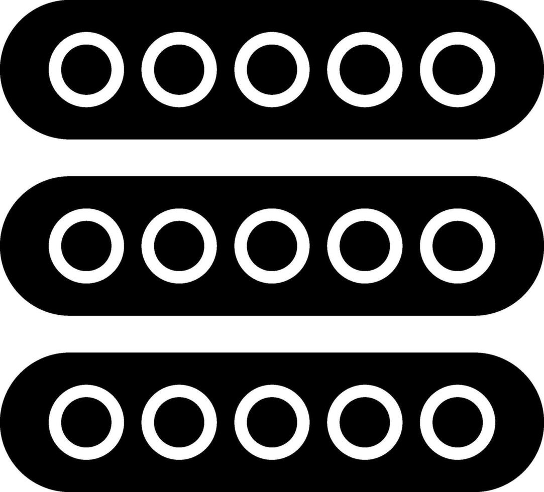 Led Light Glyph Icon vector