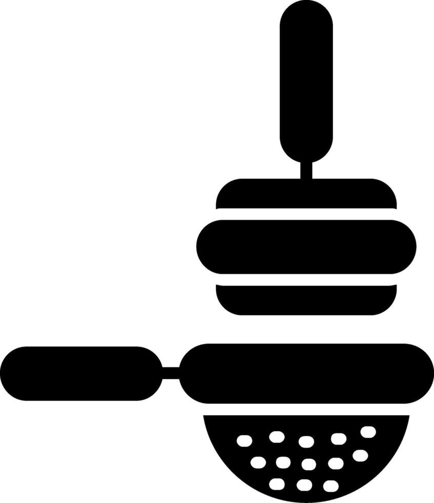 Tamping Glyph Icon vector