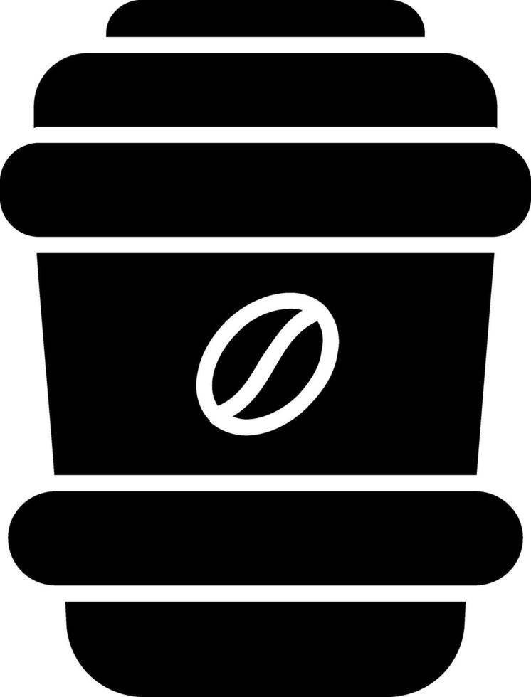 Latte Glyph Icon vector