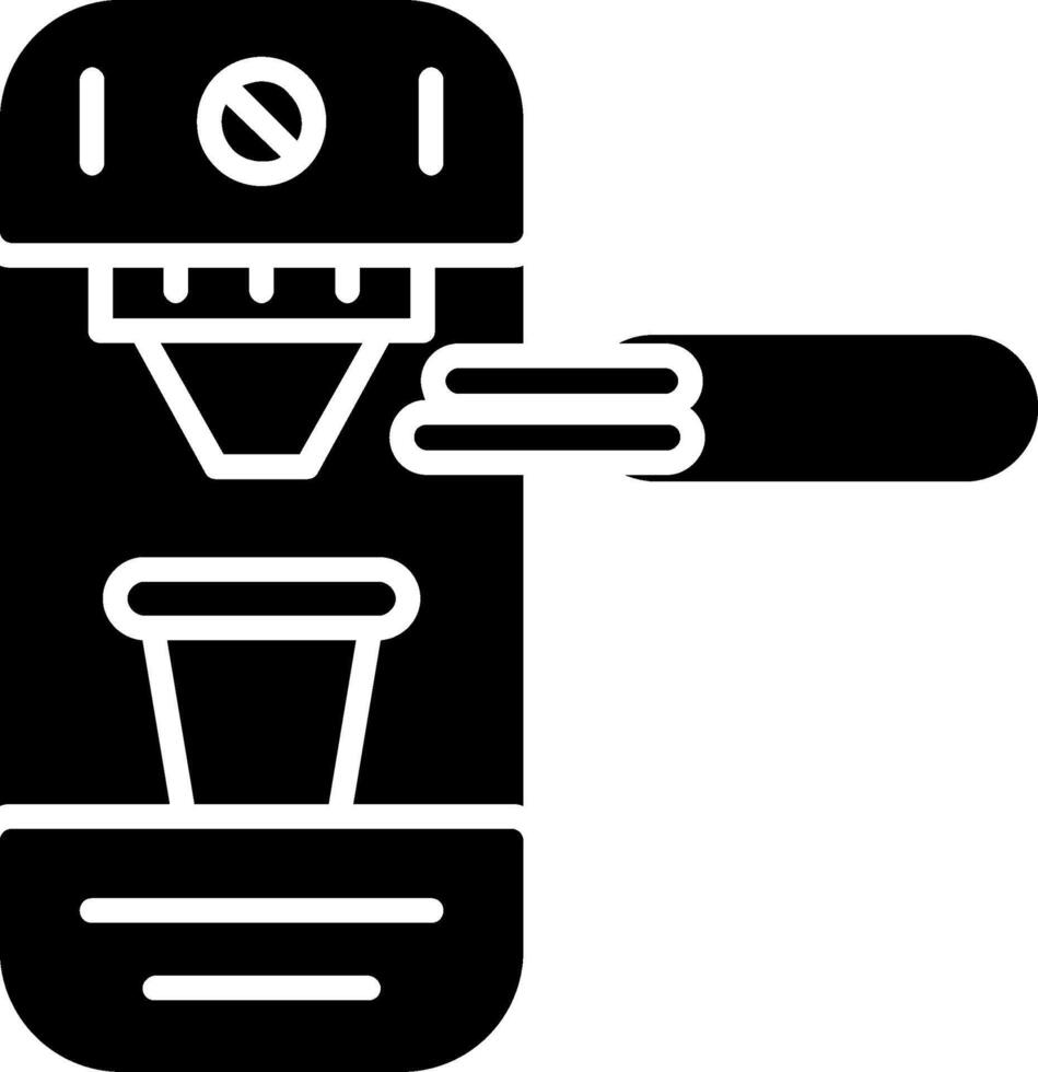 Coffee Machine Glyph Icon vector