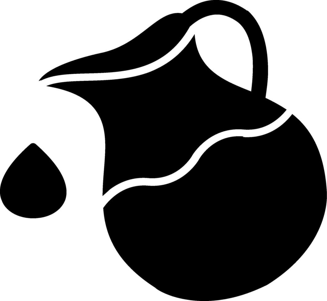 Jug Glyph Icon vector