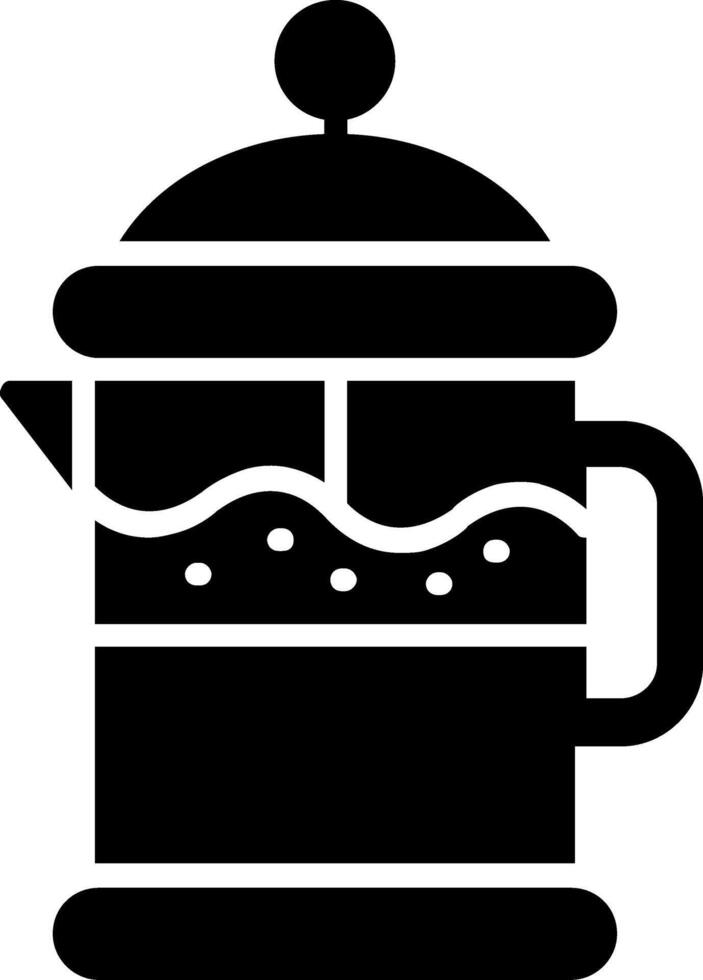 icono de glifo de filtro de café vector