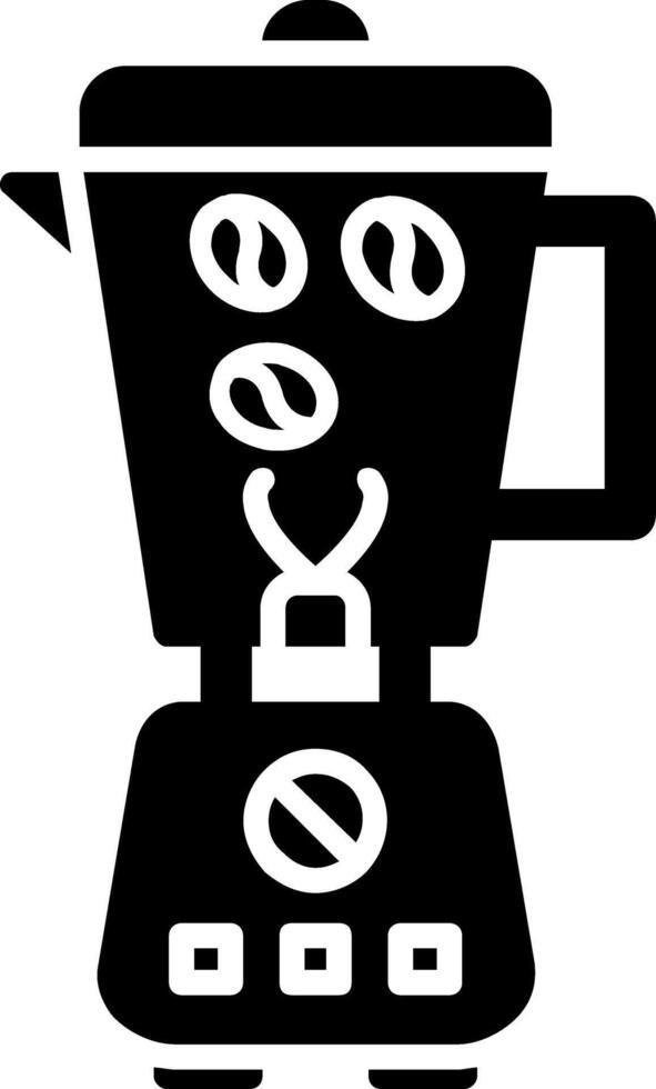 Coffee Grinder Glyph Icon vector