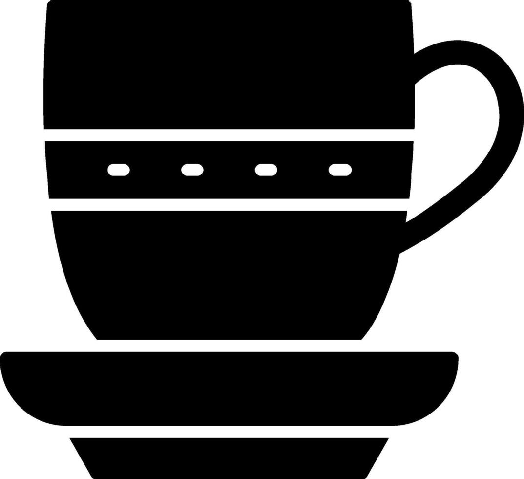 Tea Cup Glyph Icon vector