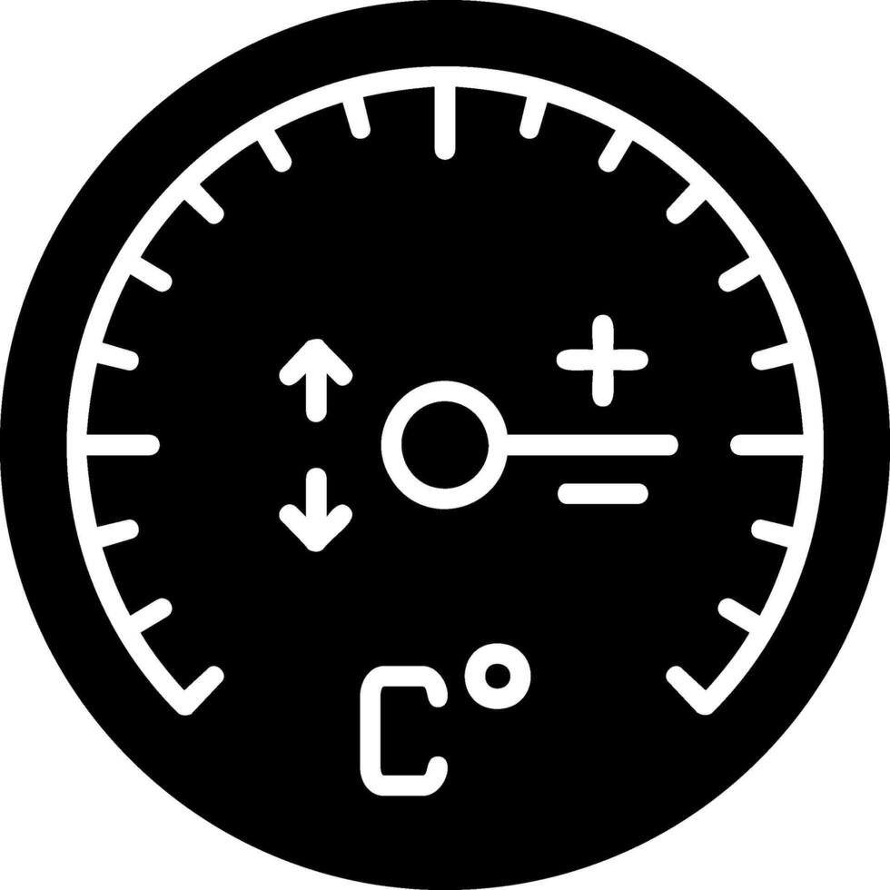 Gauge Glyph Icon vector