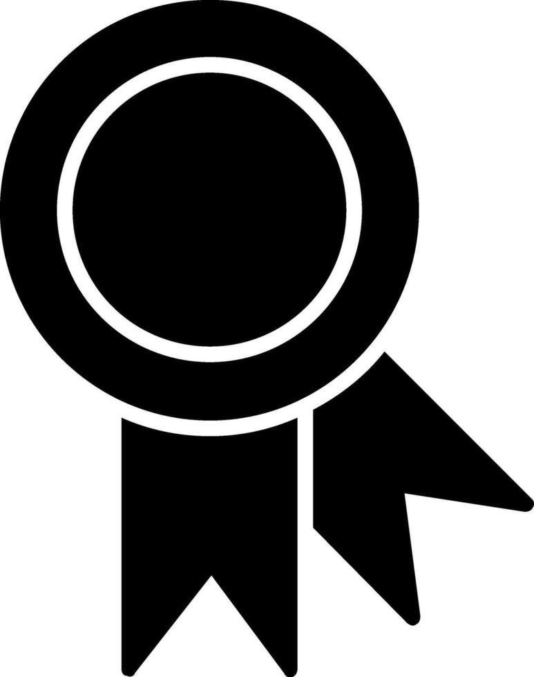 Ribbon Glyph Icon vector