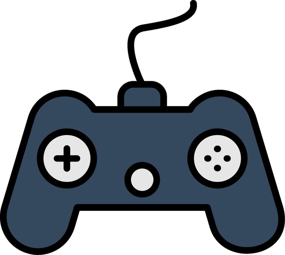 Console Line Filled Icon vector