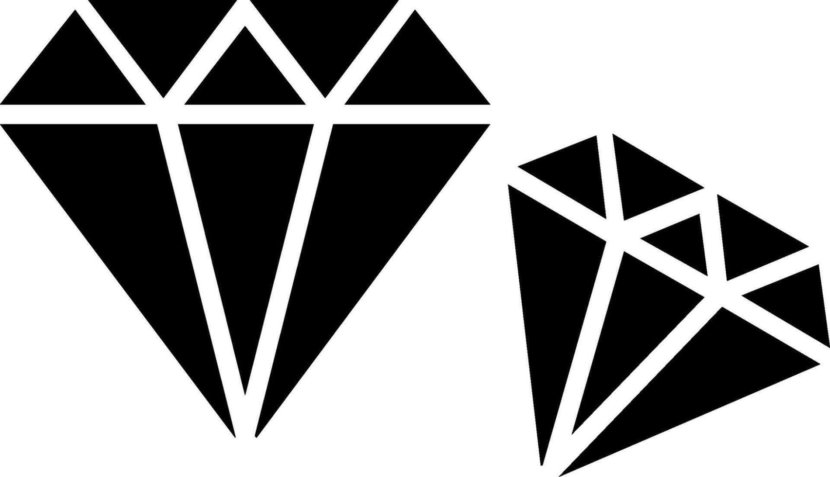 Diamond Glyph Icon vector