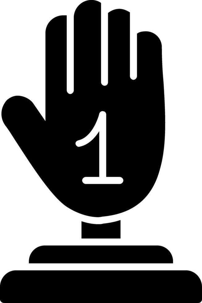 Hand Glyph Icon vector