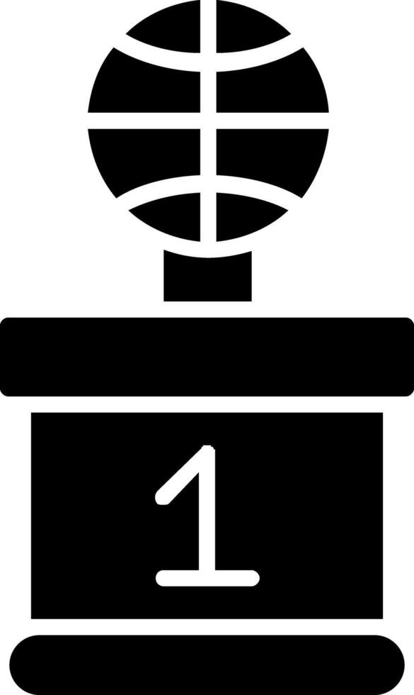 Basketball Glyph Icon vector