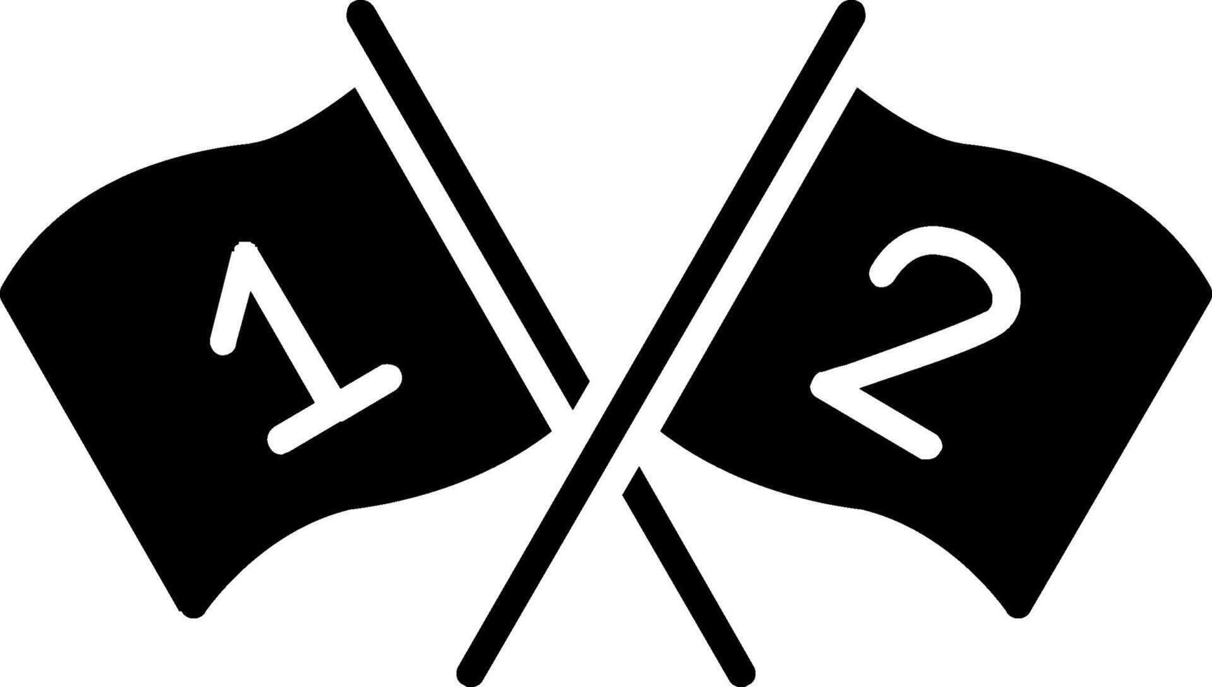 Flags Glyph Icon vector