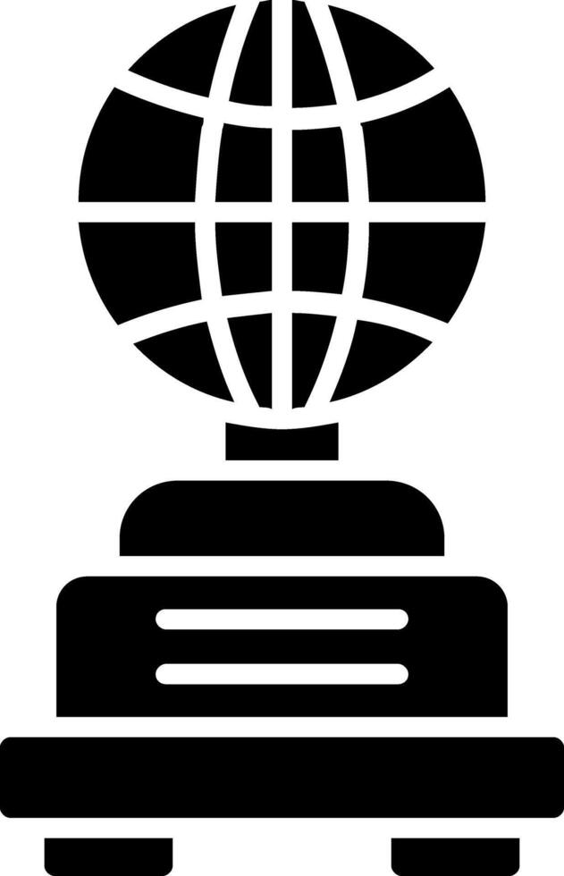 Globe Glyph Icon vector