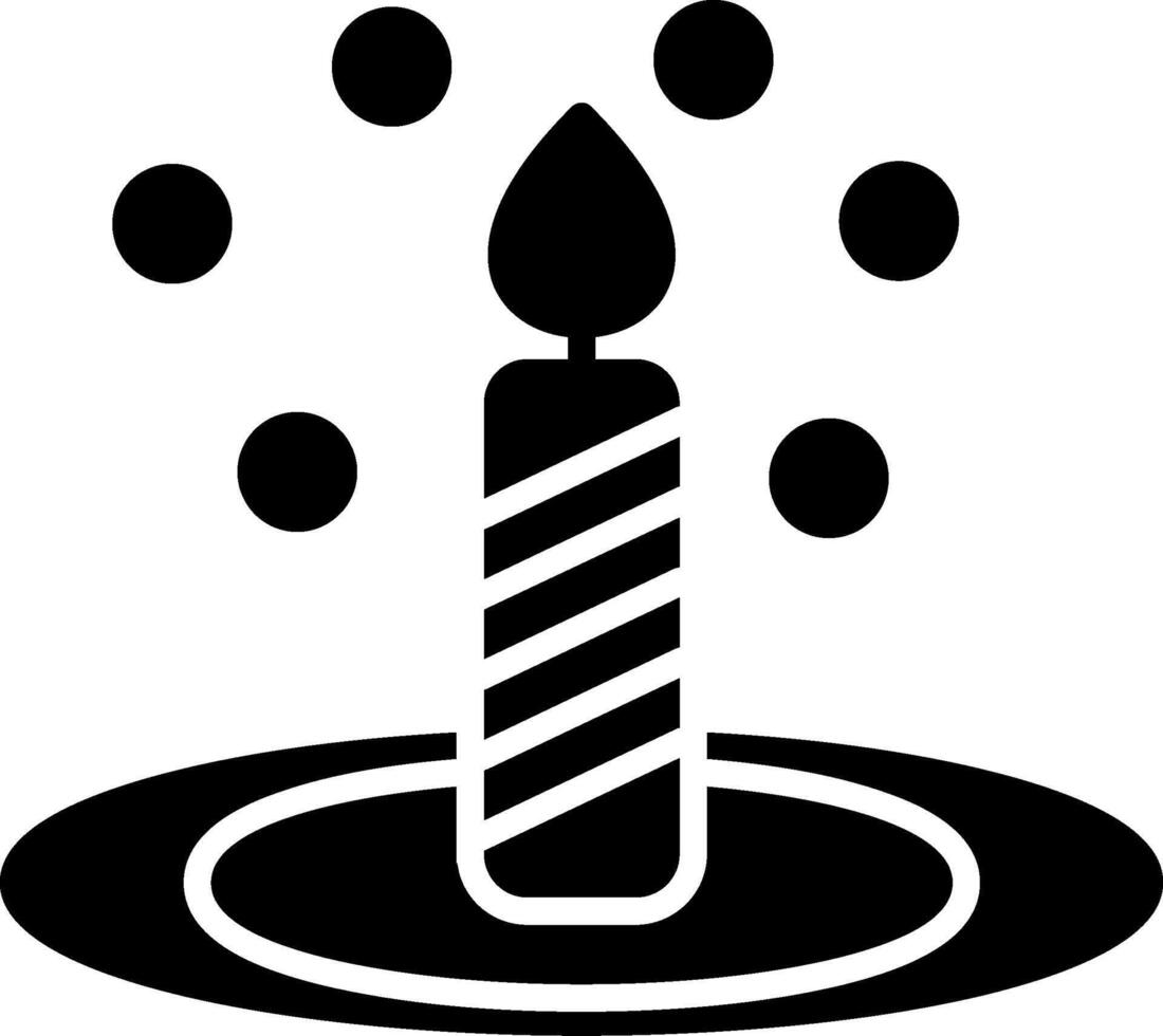 Bunsen Burner Glyph Icon vector