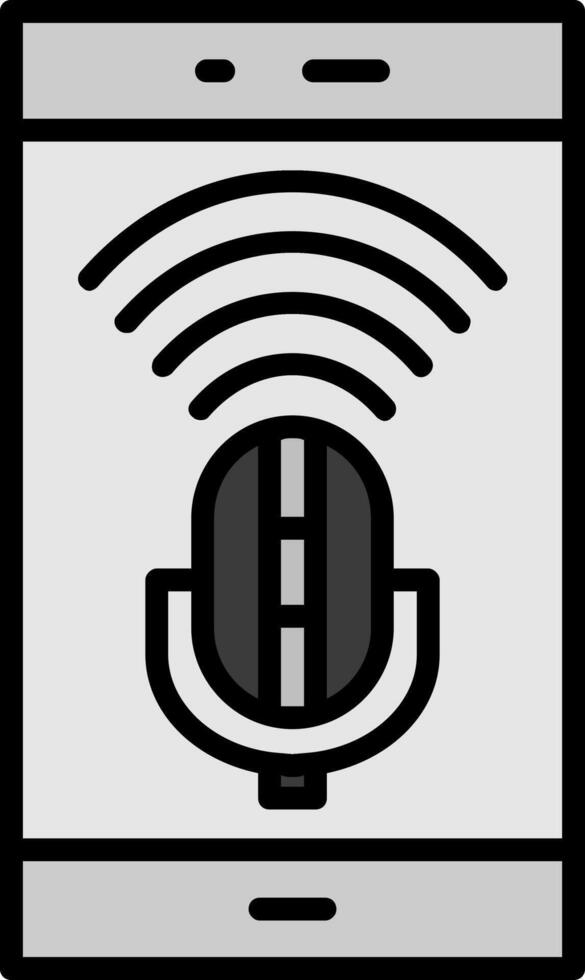 Stream Line Filled Icon vector