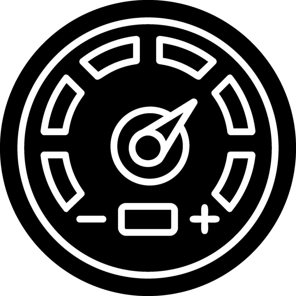 Gauge Glyph Icon vector