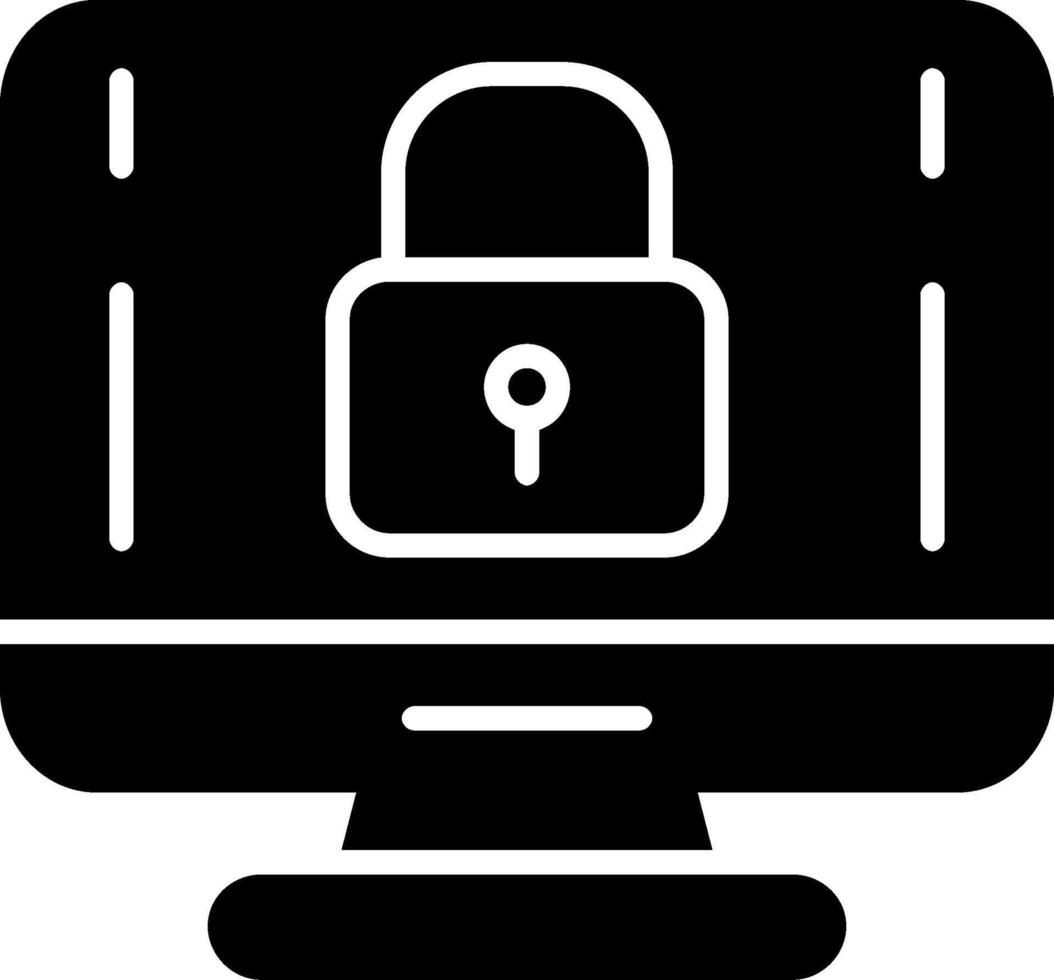 Computer Glyph Icon vector