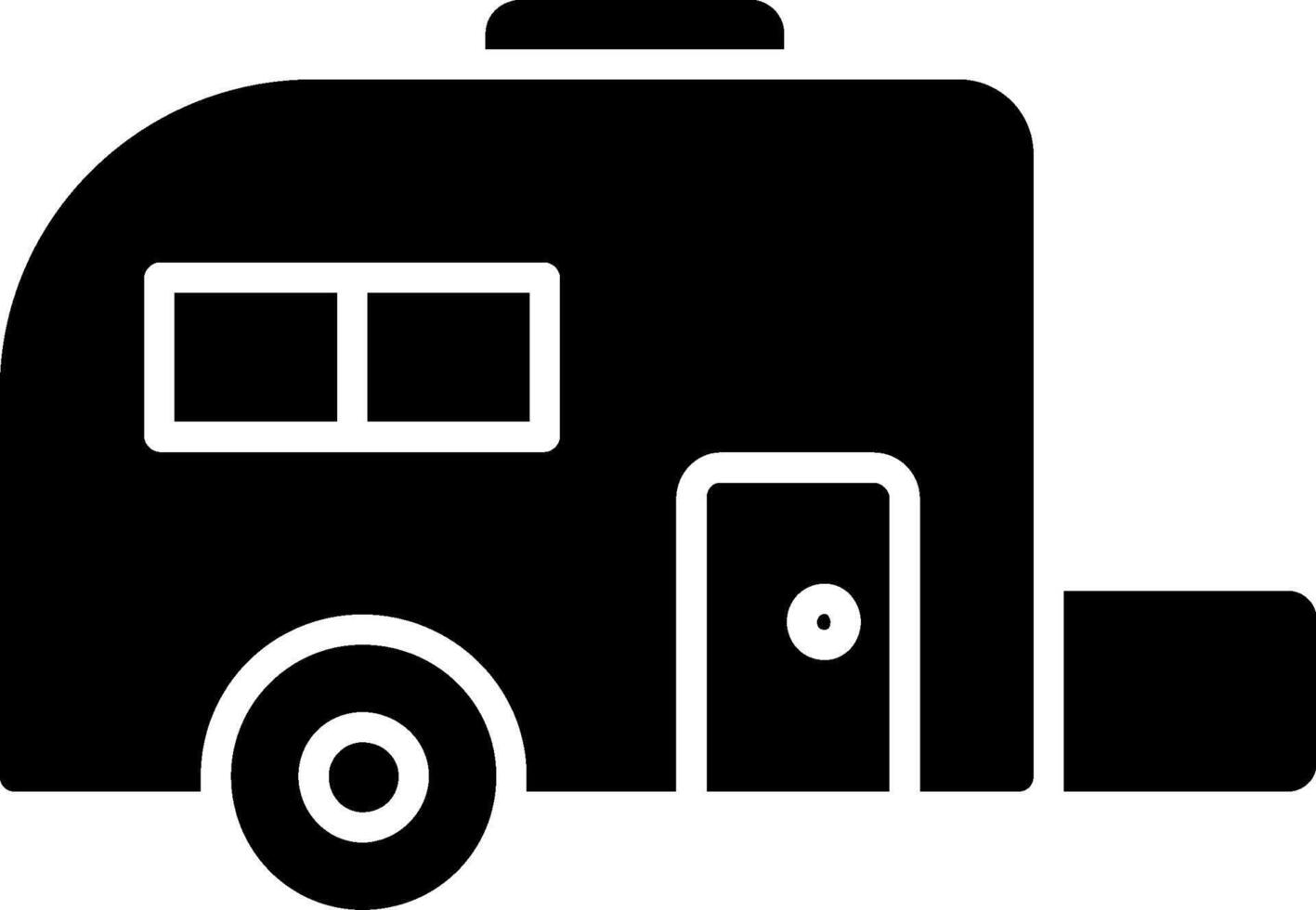 Caravan Glyph Icon vector