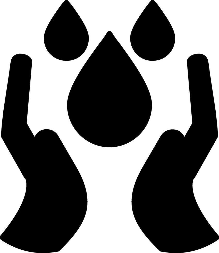Water Saving Glyph Icon vector