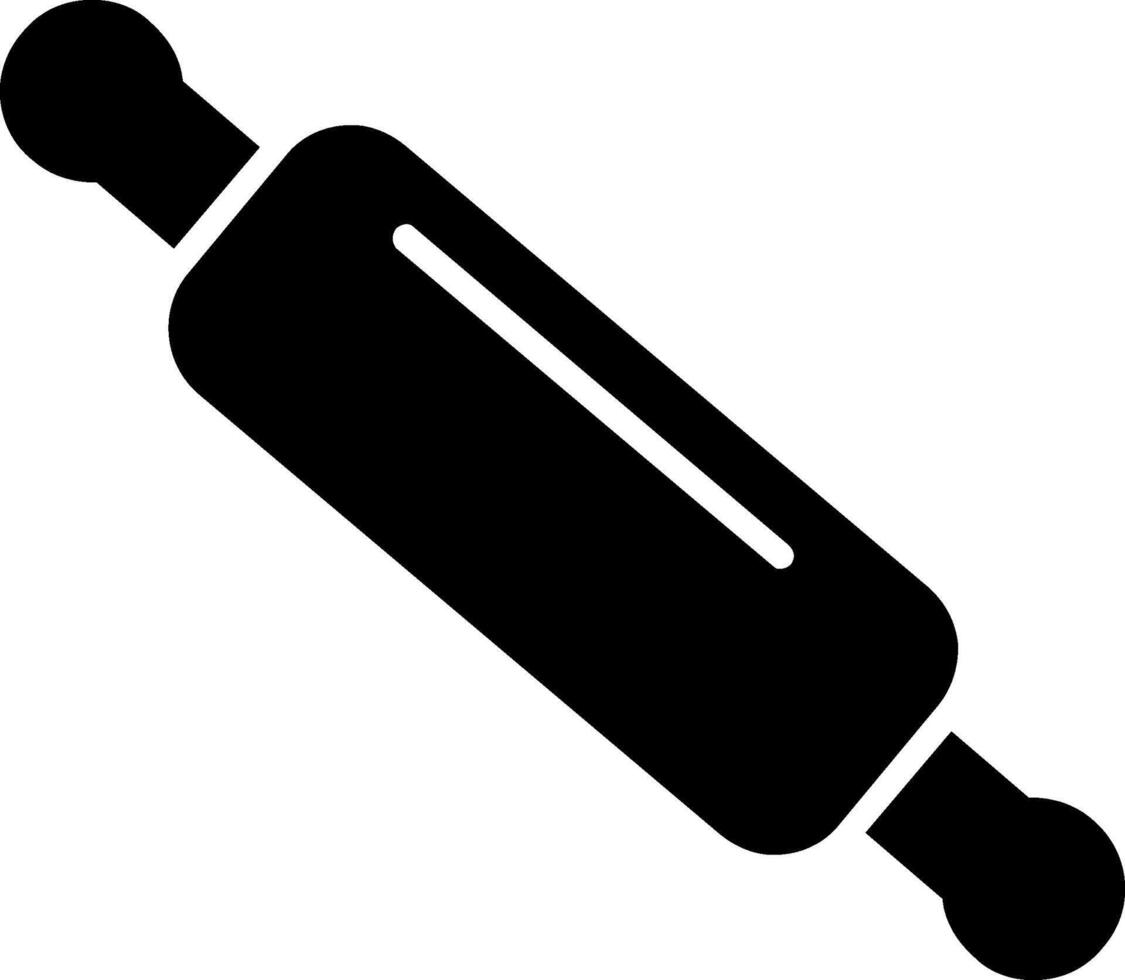 Rolling Pin Glyph Icon vector