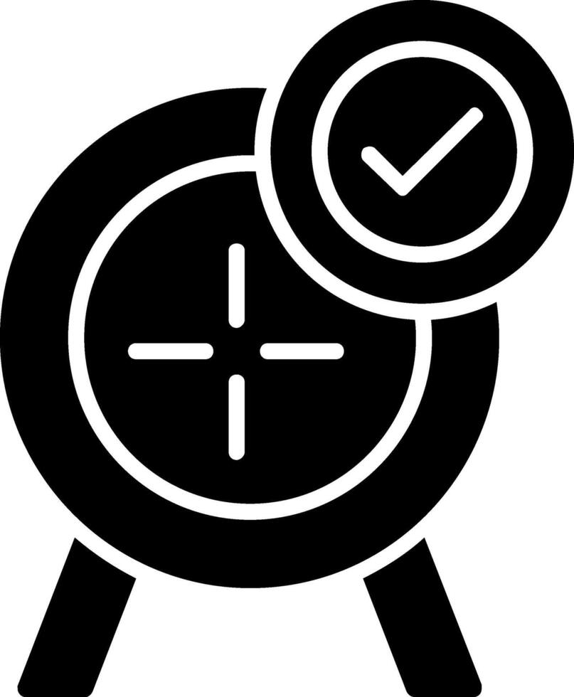 Target Glyph Icon vector