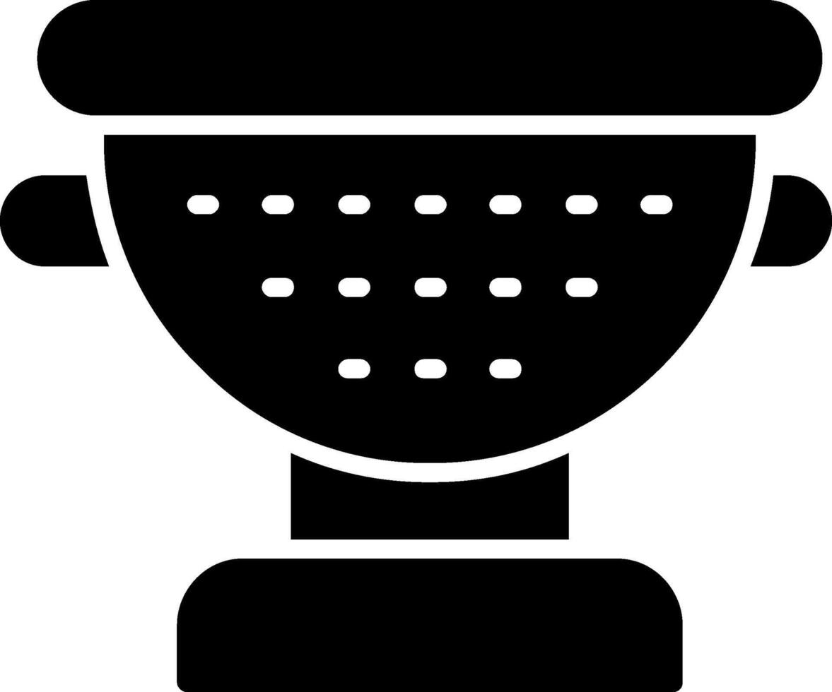 Sieve Glyph Icon vector