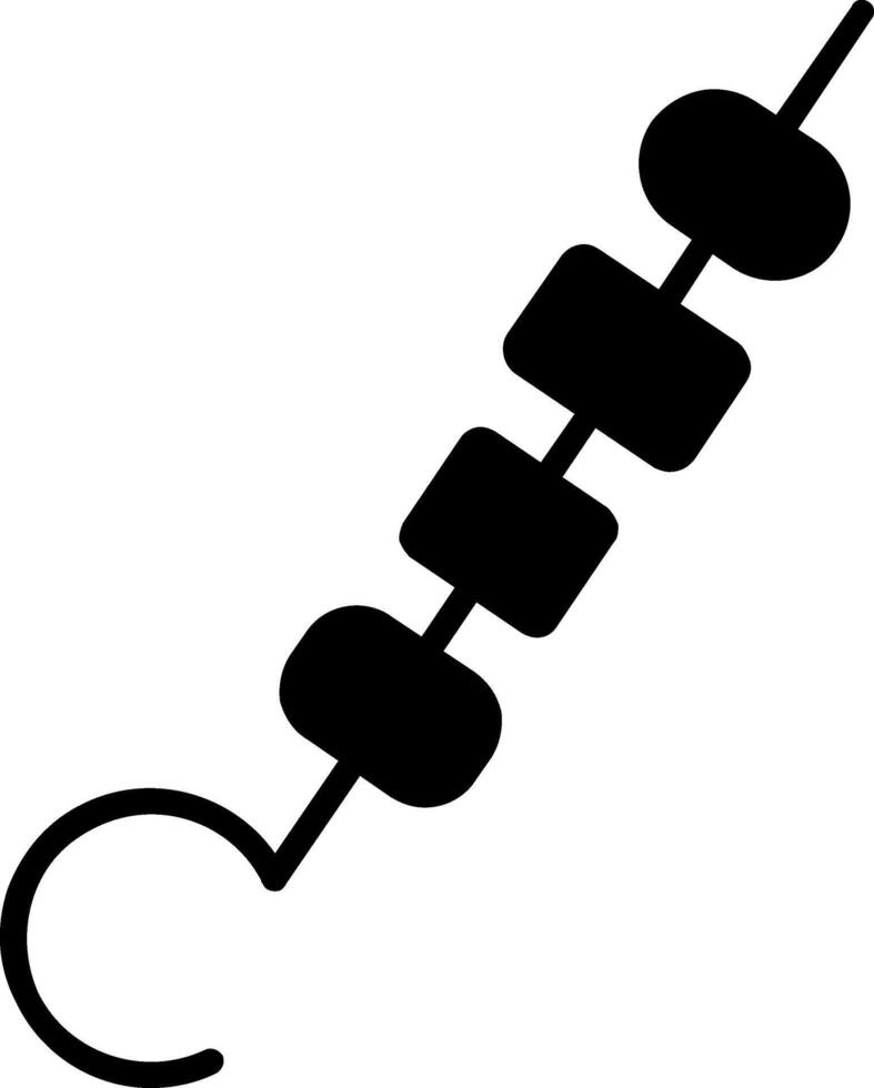 Skewer Glyph Icon vector