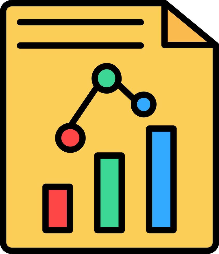 Paper Line Filled Icon vector