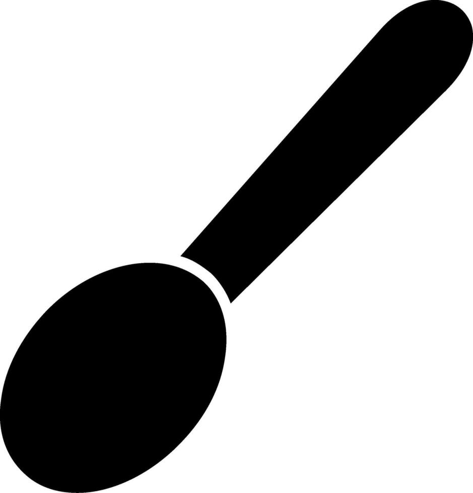 Spoon Glyph Icon vector